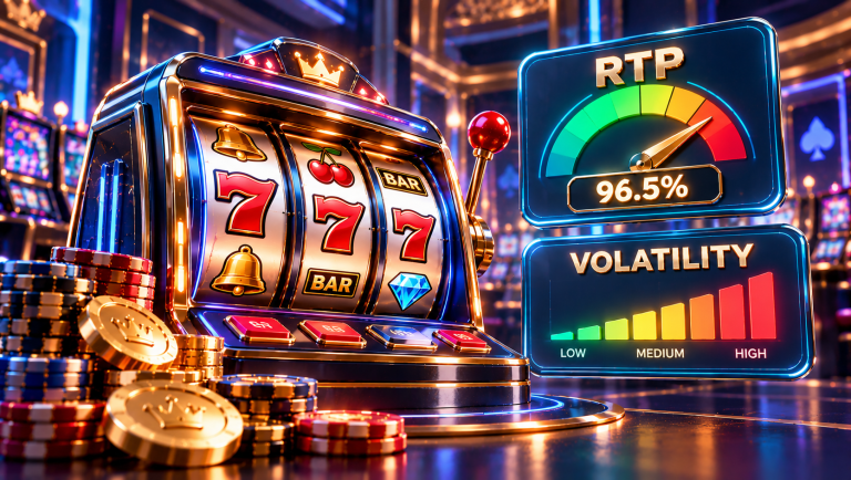 Neon Pokie Volatility and RTP Dashboard